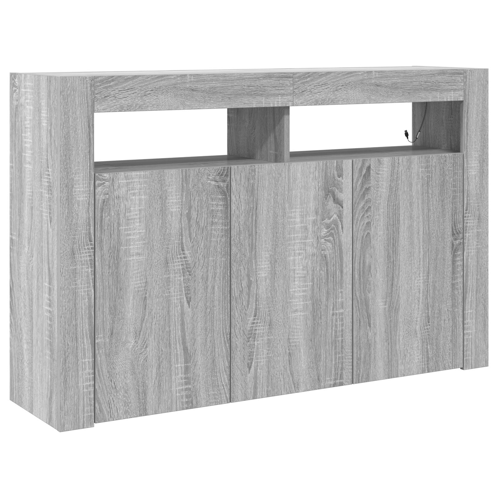 Buffet Gris sonoma Bois d'ingénierie 116 x 30 x 75 cm Buffet Buffets & bahuts vidaXL