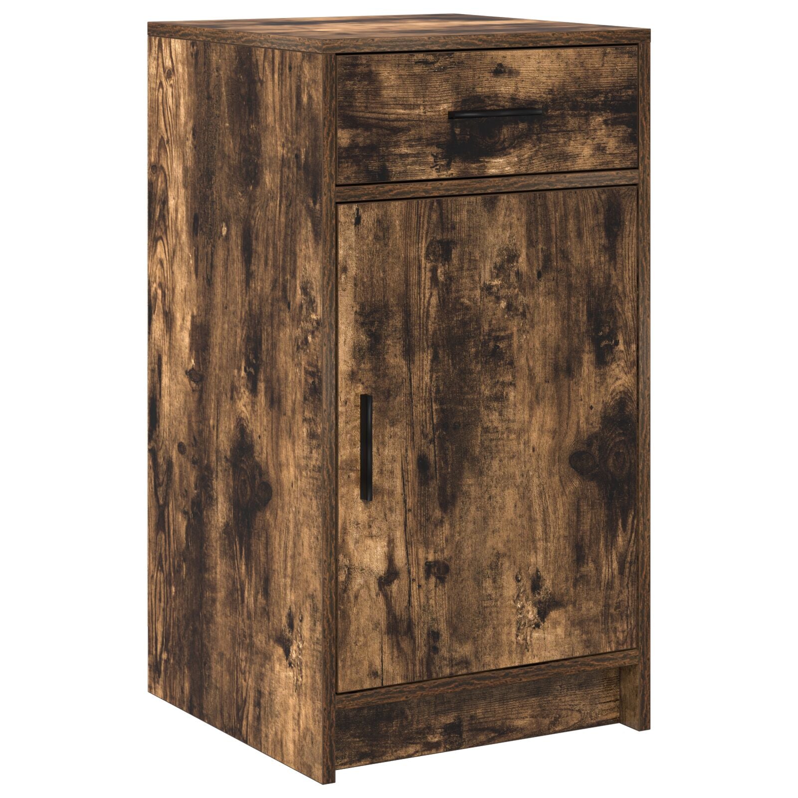 Ensemble de coiffeuse 3 pièces vidaXL avec éclairage en chêne fumé, en bois d'ingénierie Coiffeuses vidaXL