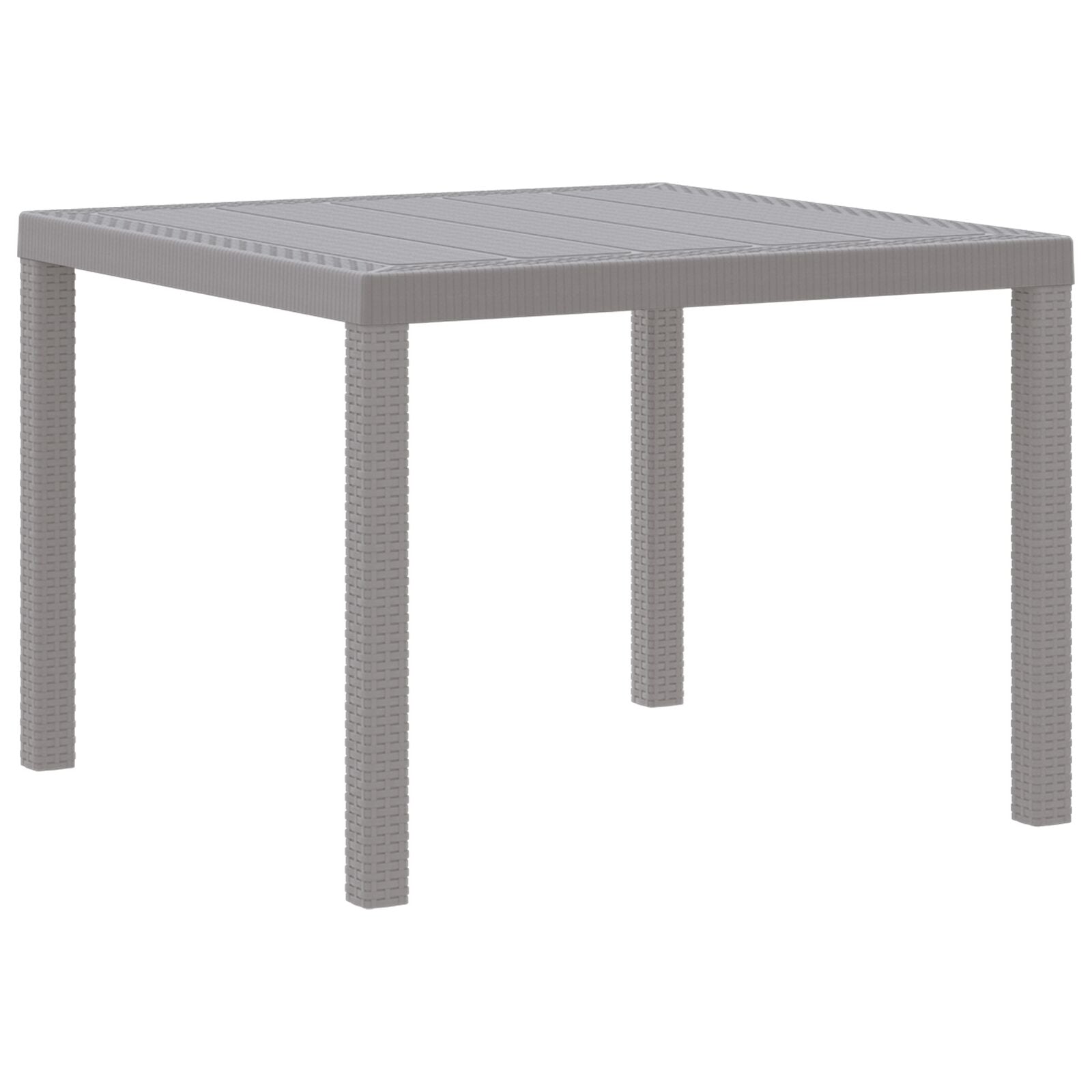 Table extérieure vidaXL Gris clair Plastique Standard Durable Tables de jardin vidaXL