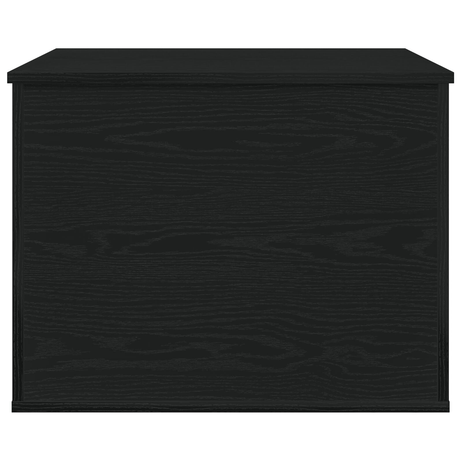Coffre de rangement vidaXL avec couvercle en chêne noir 60x42x46 cm en bois semi-massif Coffres de rangement vidaXL