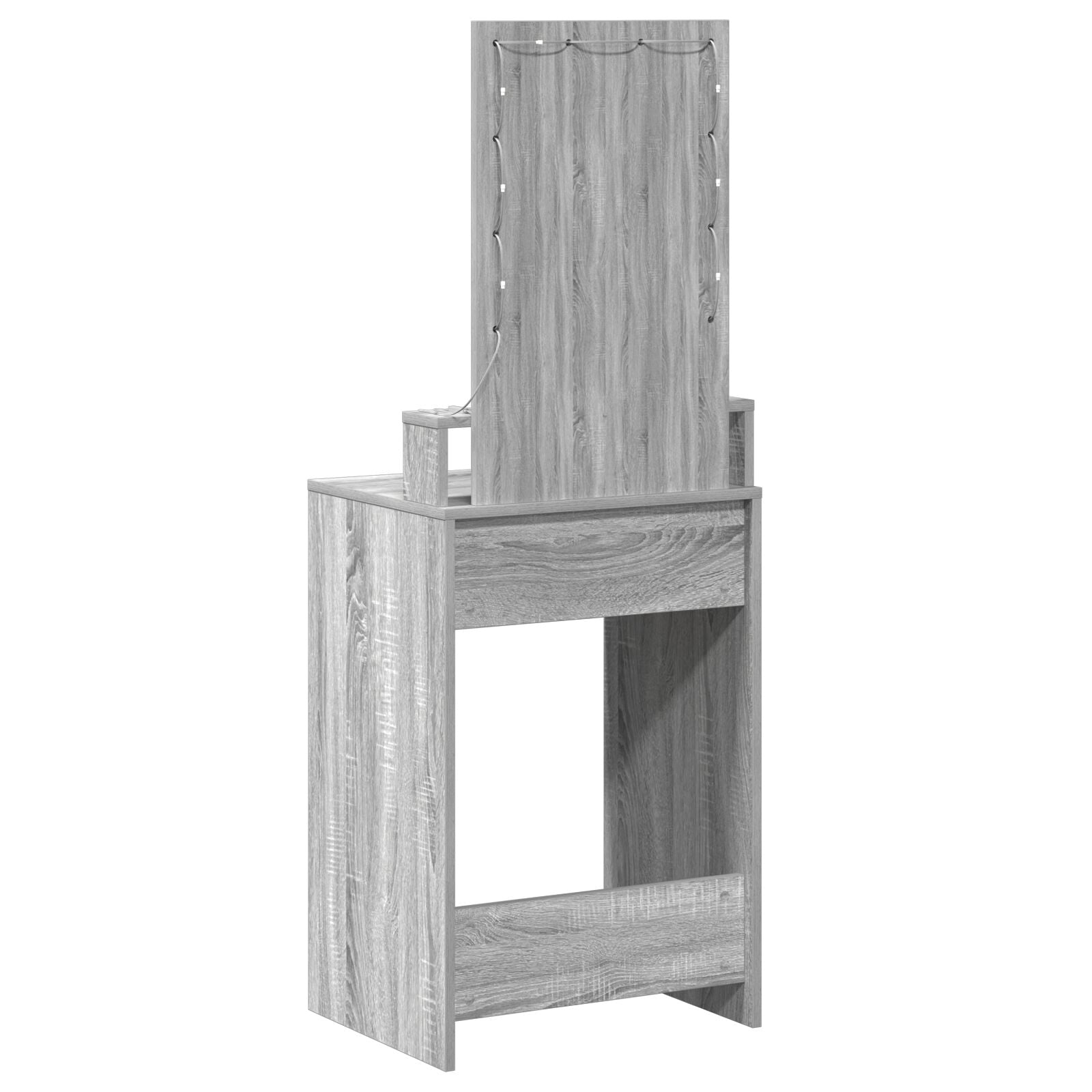 Coiffeuse vidaXL avec lumière LED grise Sonoma 50x41x140 cm Coiffeuses vidaXL