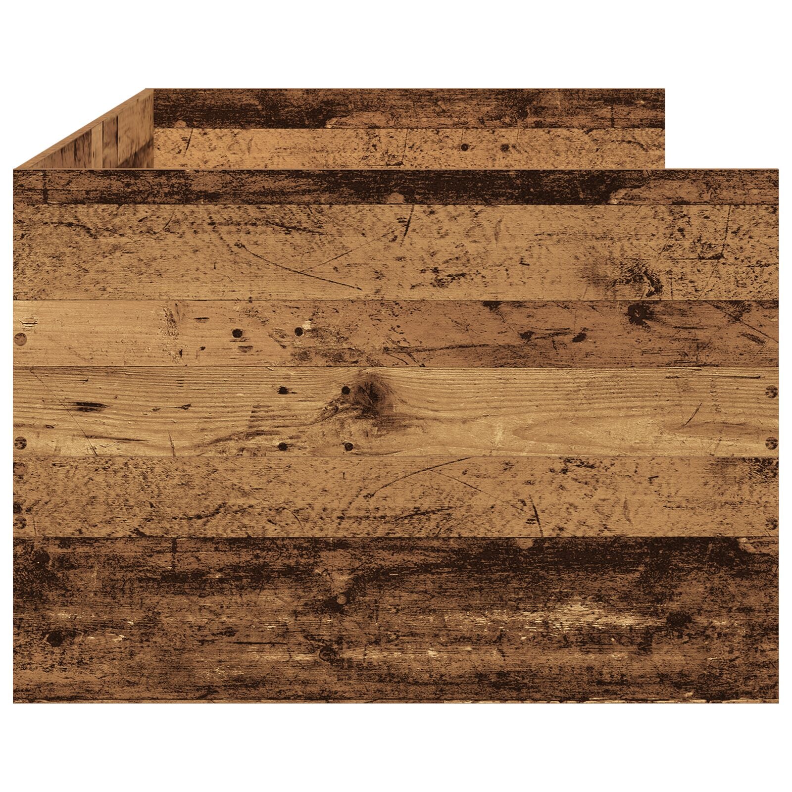 Lit d'appoint rustique Bois ancien Bois d'ingénierie 90 x 200 cm Lits & cadres de lit vidaXL