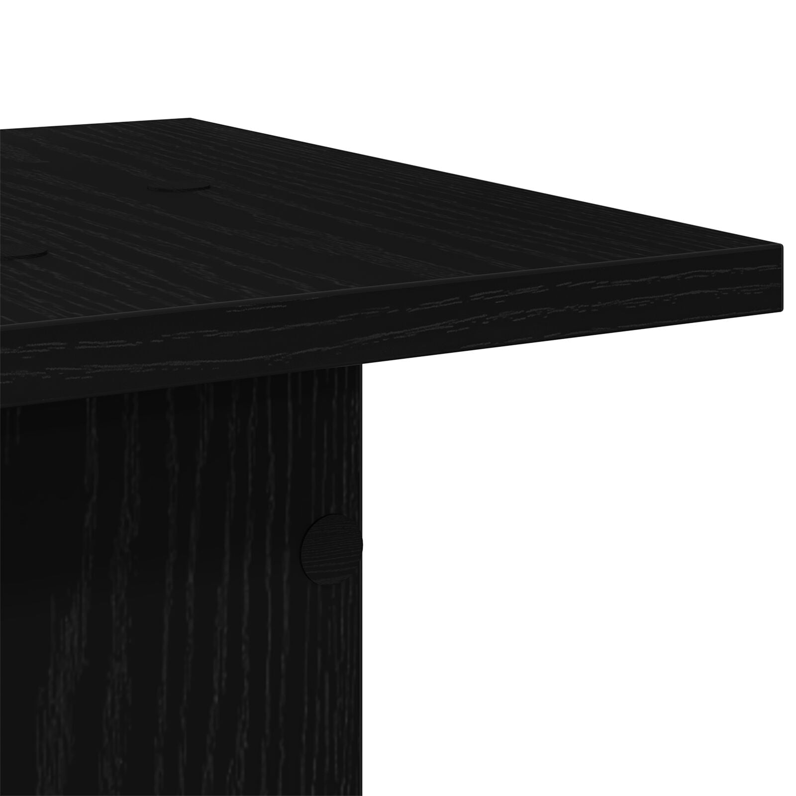 Supports de haut-parleurs vidaXL 2 pcs Chêne noir 30x30x60 cm Bois d'ingénierie Armoires vidaXL