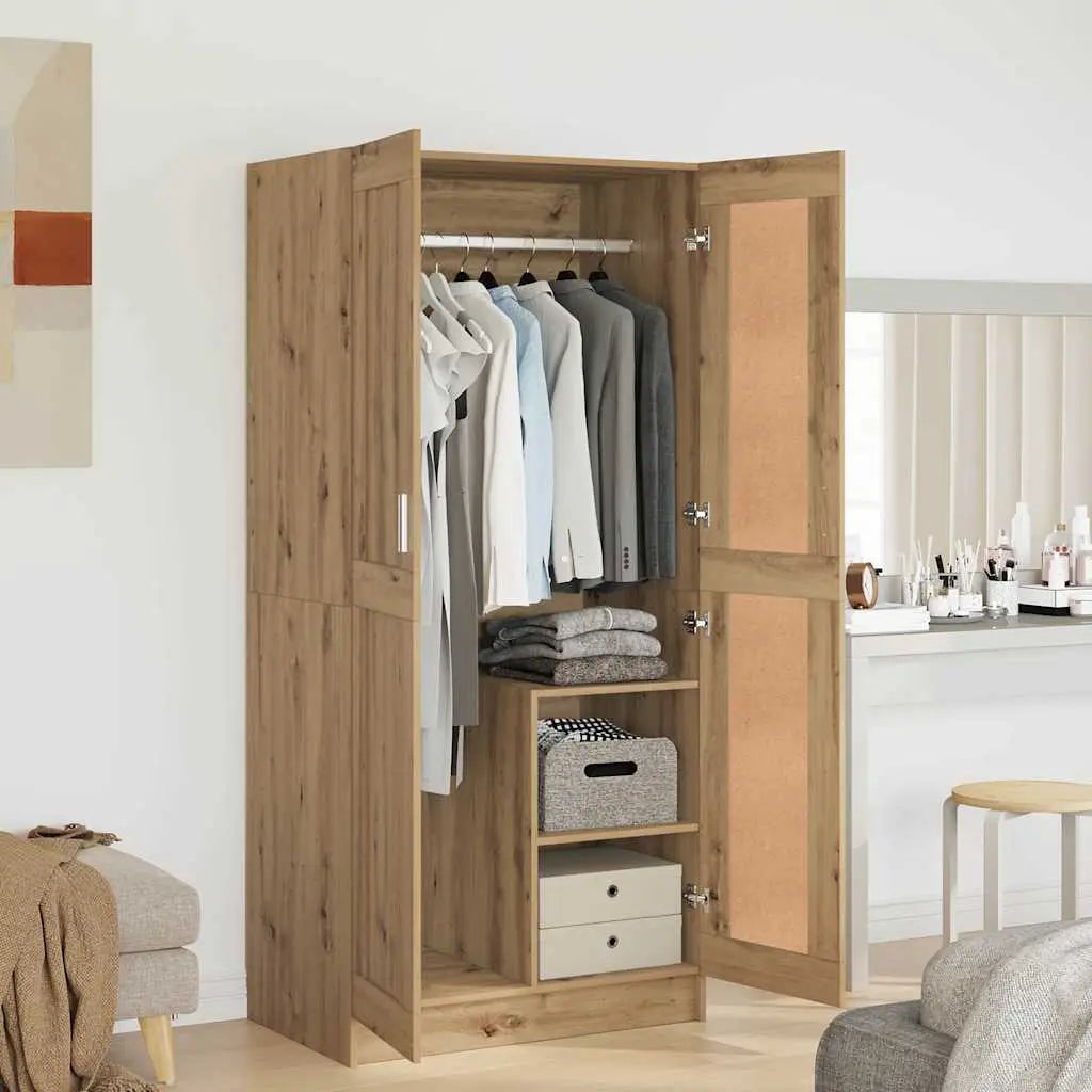 Armoire Chêne artisan 82,5 x 51,5 x 180 cm Bois d’ingénierie - XIOS