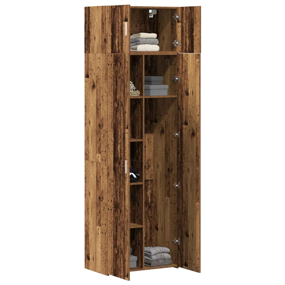 Armoire de rangement 2 pc Bois ancien 70 x 42,5 x 185 cm - XIOS
