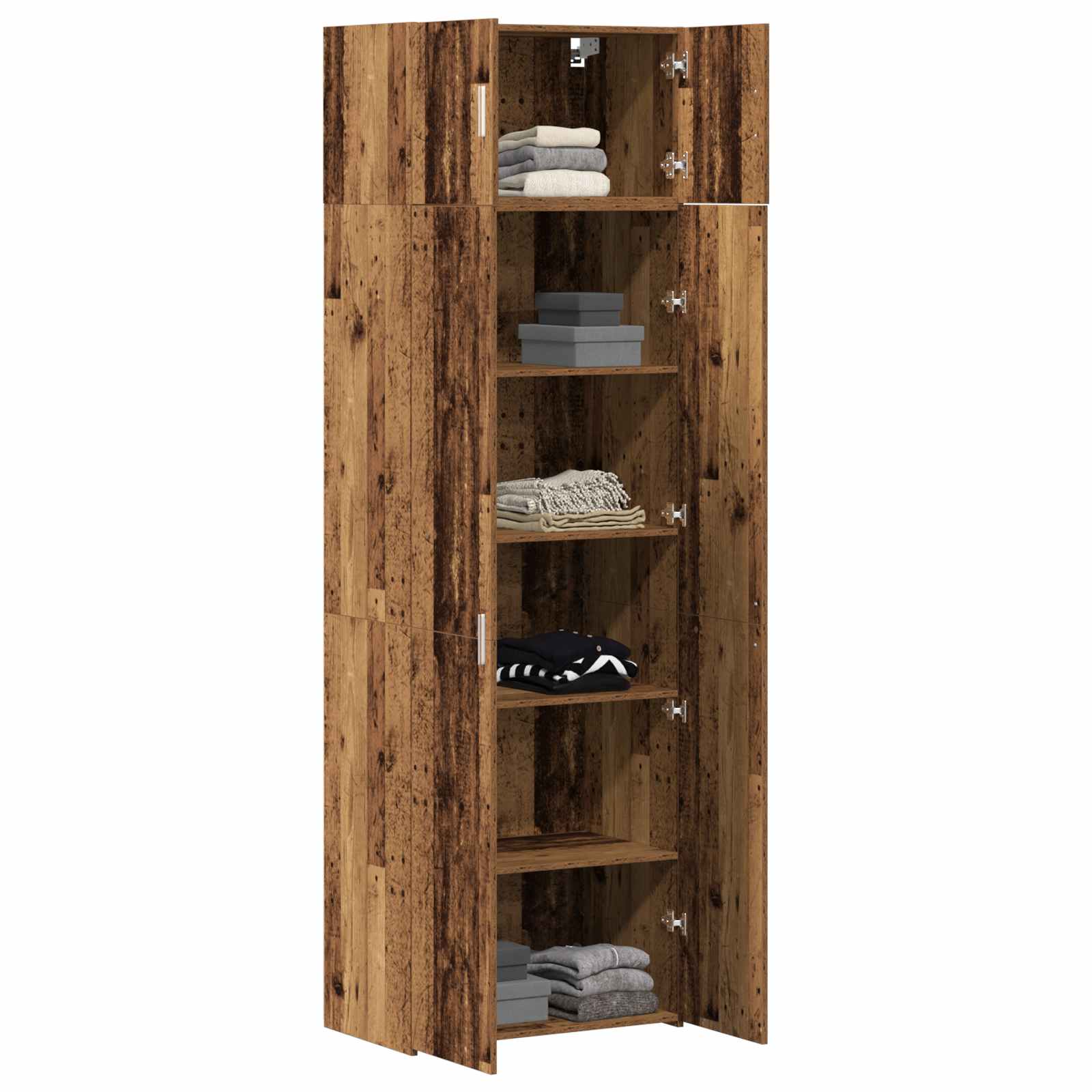 Armoire de rangement 2 pc Bois ancien 70 x 42,5 x 225 cm - XIOS