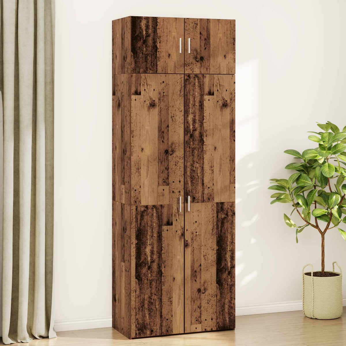 Armoire de rangement 2 pc Bois ancien 80 x 42,5 x 225 cm - XIOS