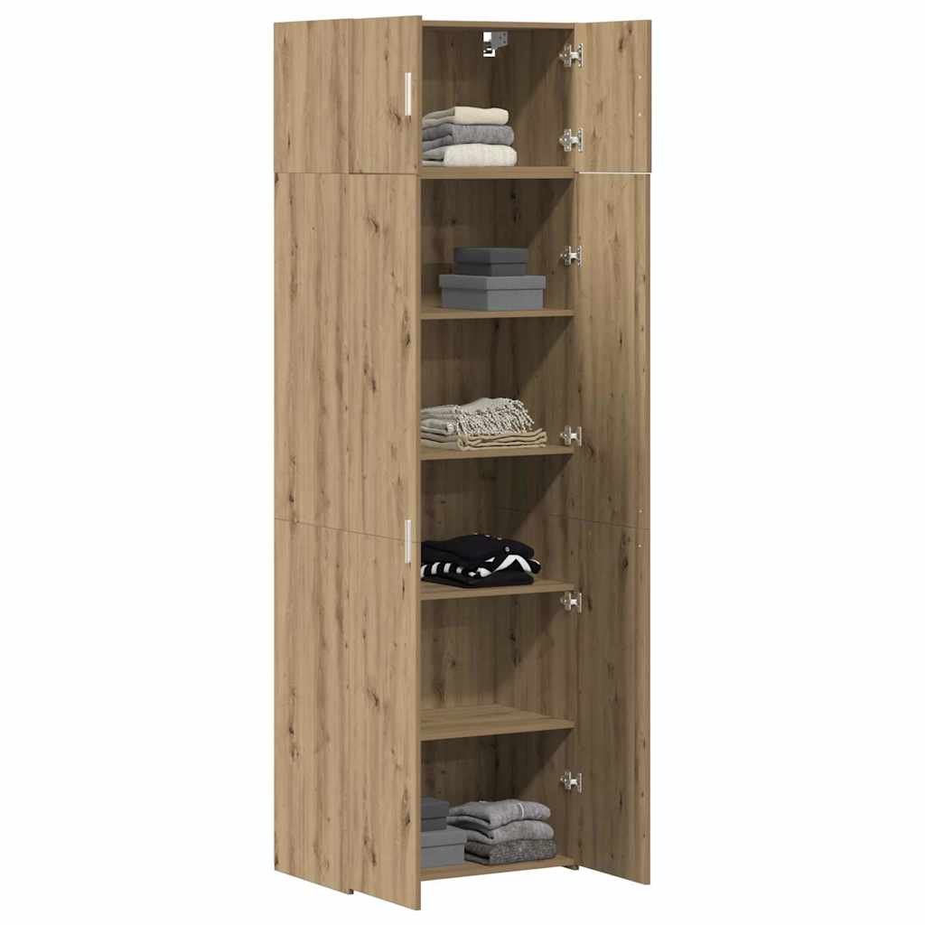Armoire de rangement 2 pc Chêne artisanal 70 x 42,5 x 225 cm - XIOS