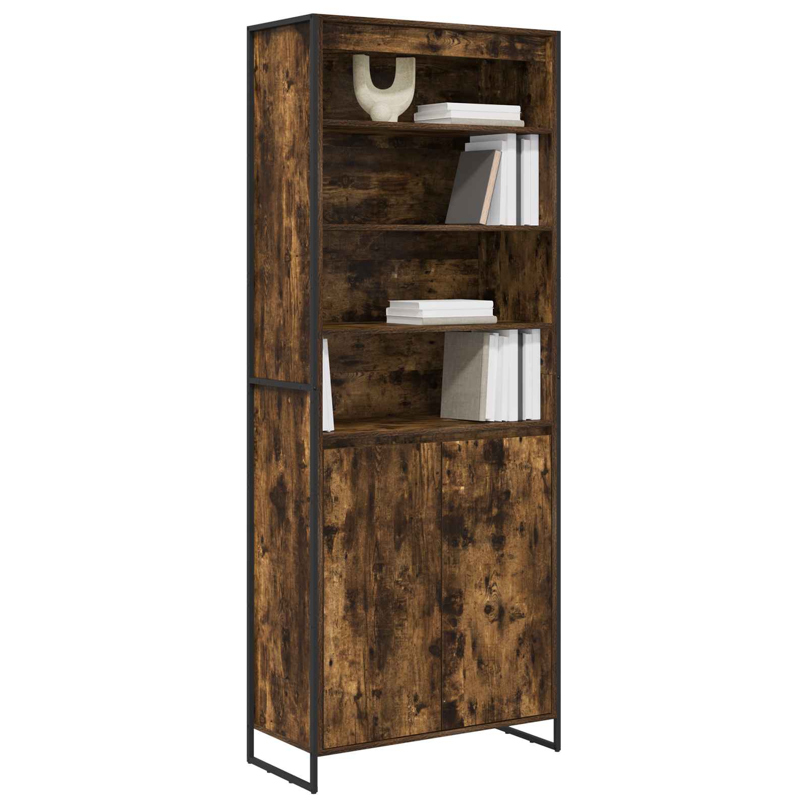 Armoires Hautes Chêne Fumé 79 x 36 x 200 cm Bois d'ingénierie - XIOS