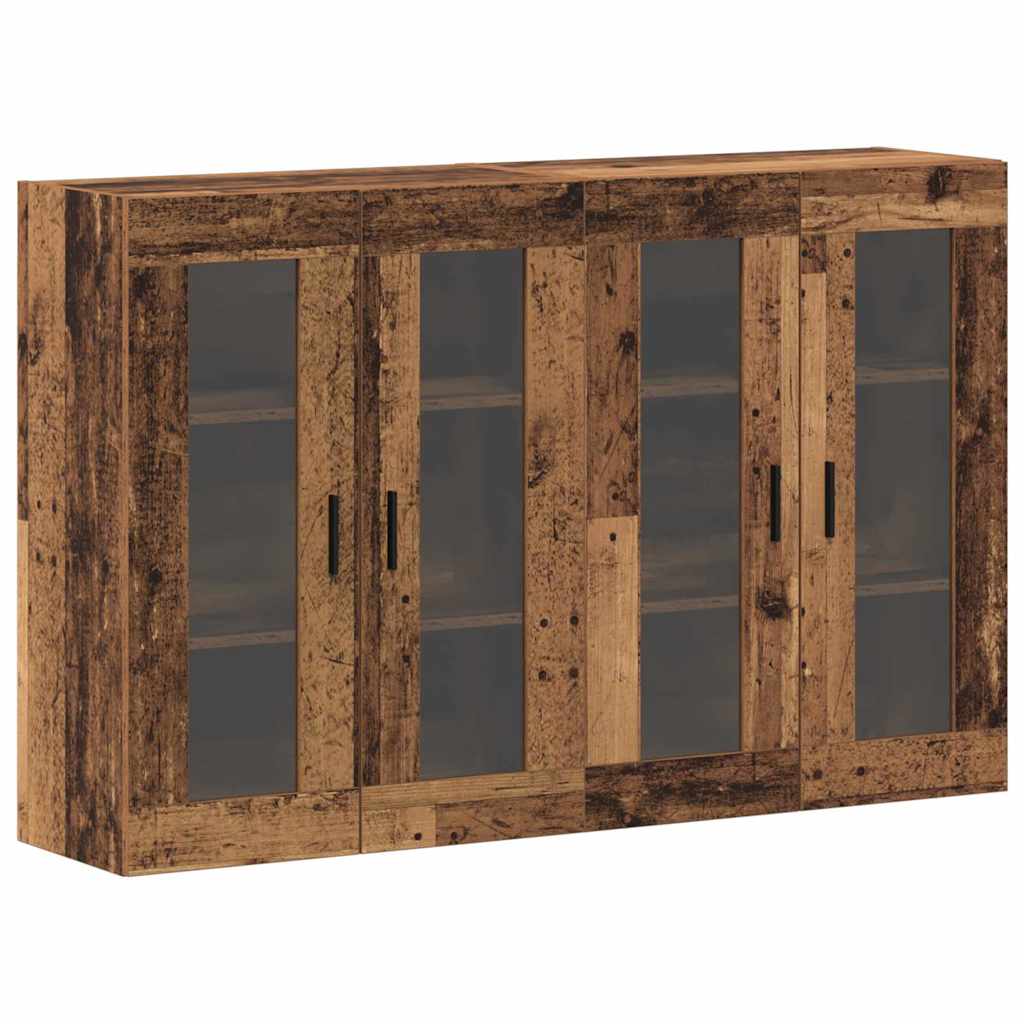 Armoires Murailles 2 pc Bois ancien 69,5 x 34 x 90 cm - XIOS