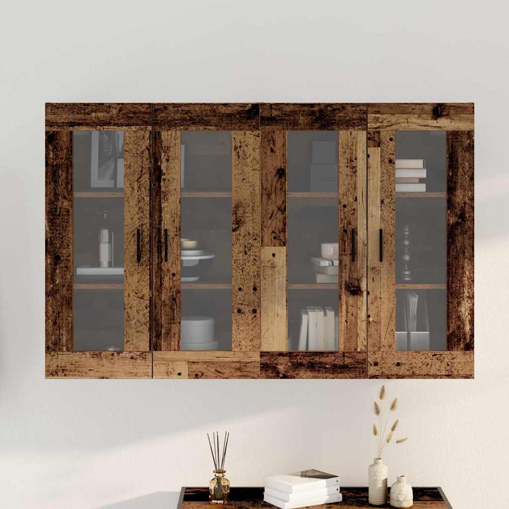 Armoires Murailles 2 pc Bois ancien 69,5 x 34 x 90 cm - XIOS