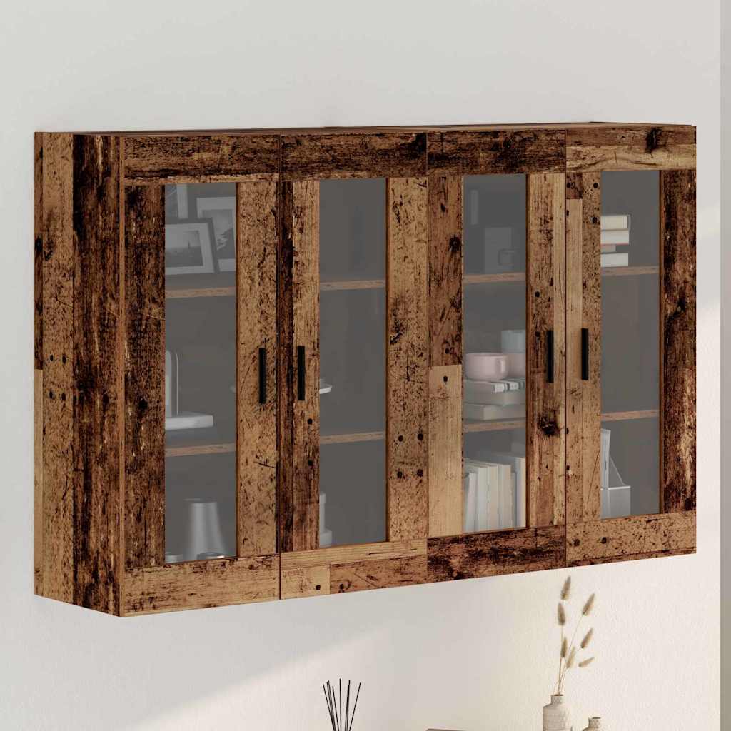 Armoires Murailles 2 pc Bois ancien 69,5 x 34 x 90 cm - XIOS