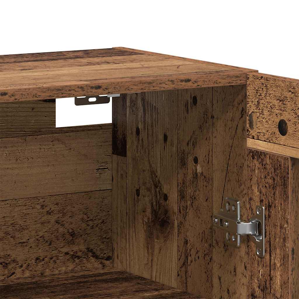 Armoires Murailles 2 pc Bois ancien 69,5 x 34 x 90 cm - XIOS