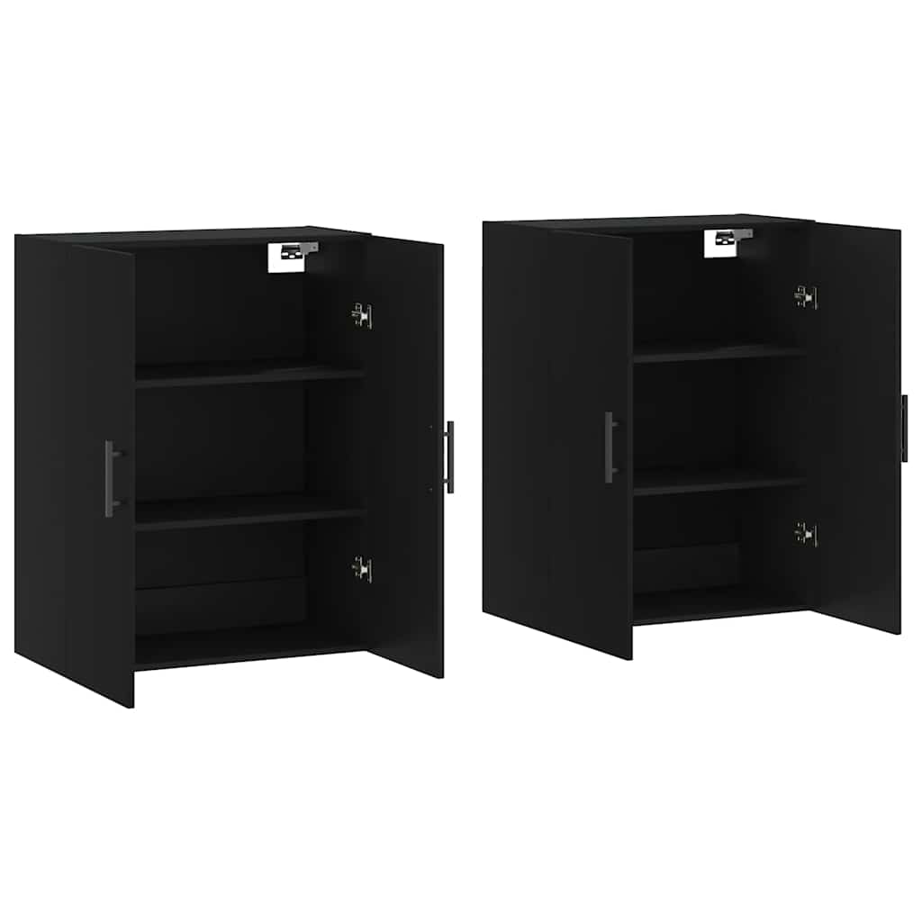 Armoires murales 2 pcs noir 69,5x34x90 cm - XIOS