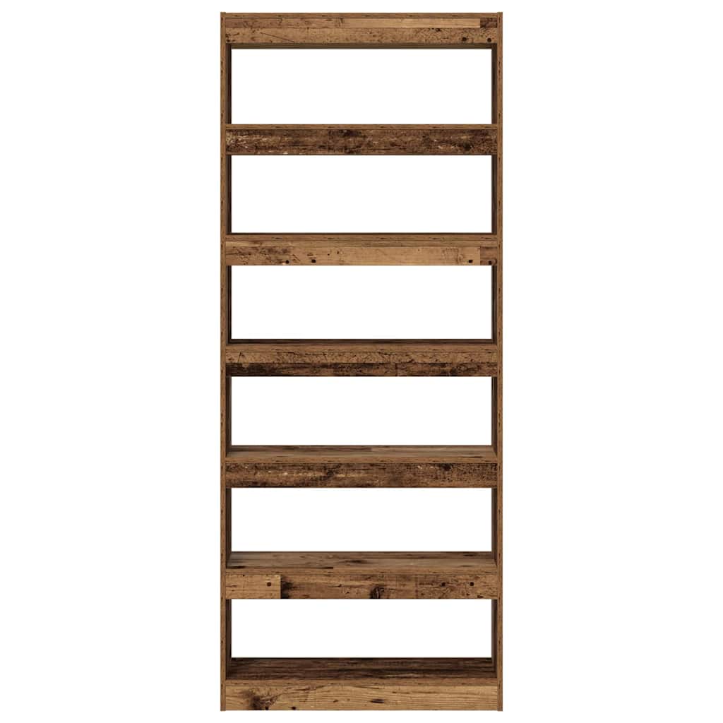 Bibliothèque 6 niveaux 80 x 30 x 198 cm Bois d'ingénierie - XIOS