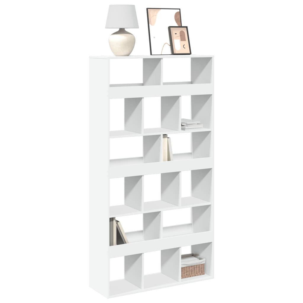 Bibliothèque blanc 100x33x187,5 cm bois d'ingénierie - XIOS