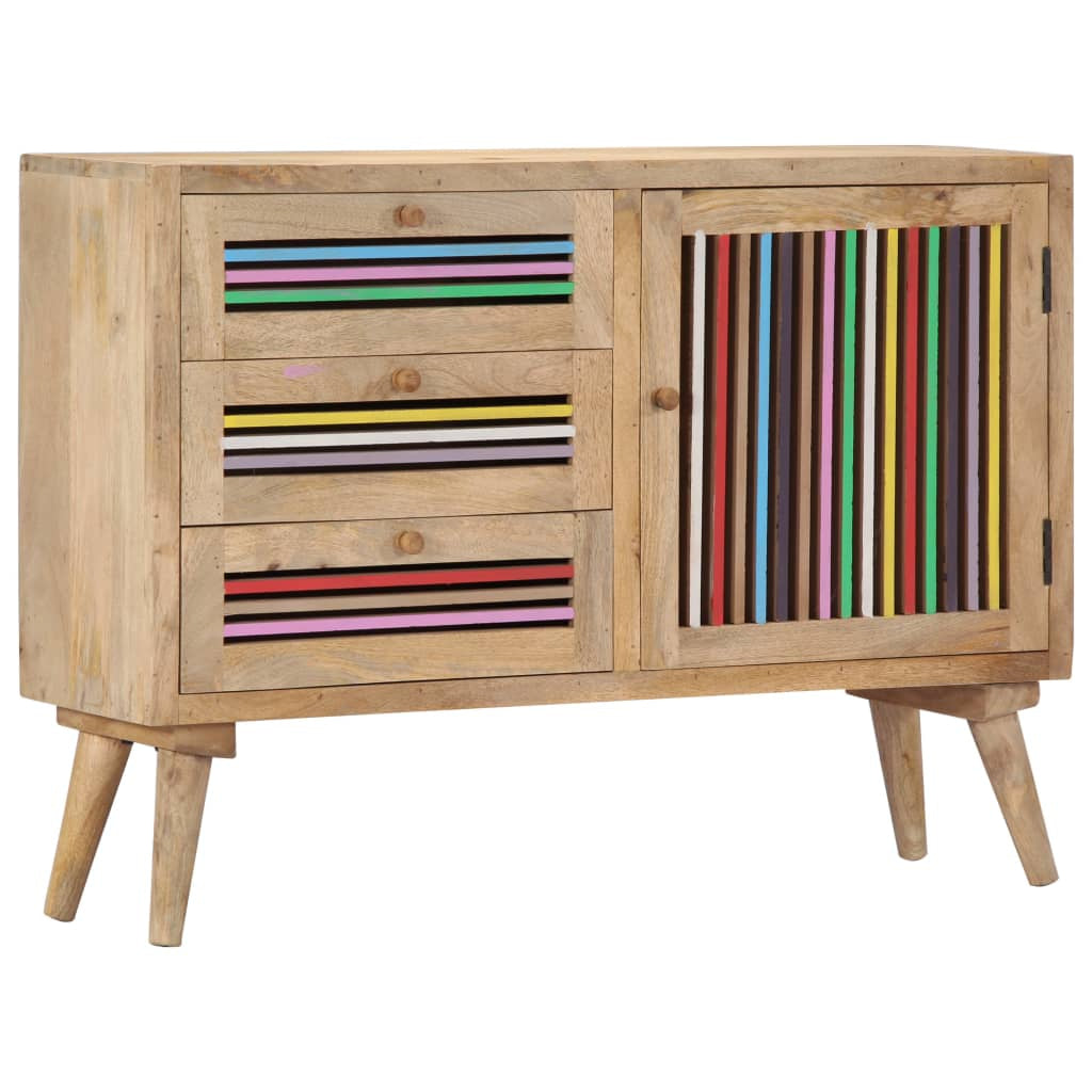 Buffet 100 x 30 x 75 cm Bois de manguier massif - XIOS