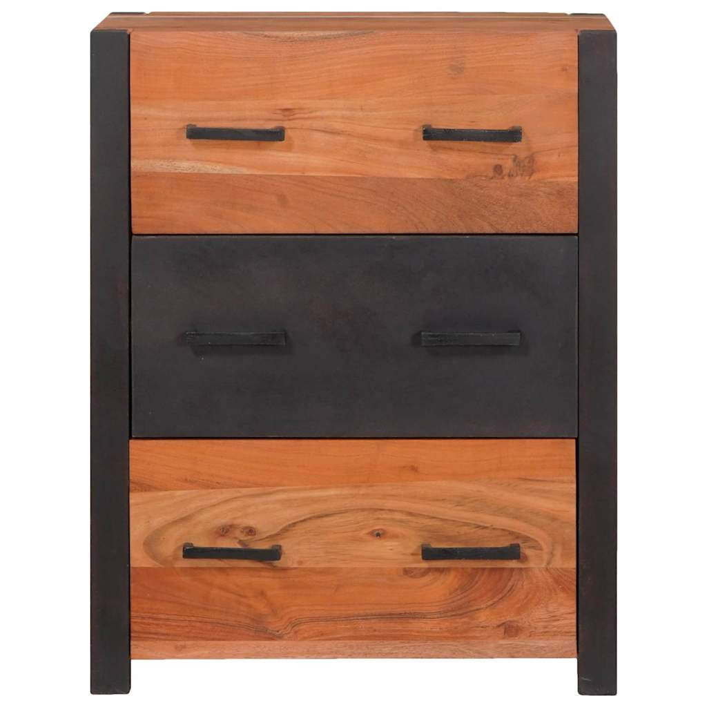 Buffet 3 pc Marron 110 x 30 x 75 cm Bois d’Acacia Massif - XIOS