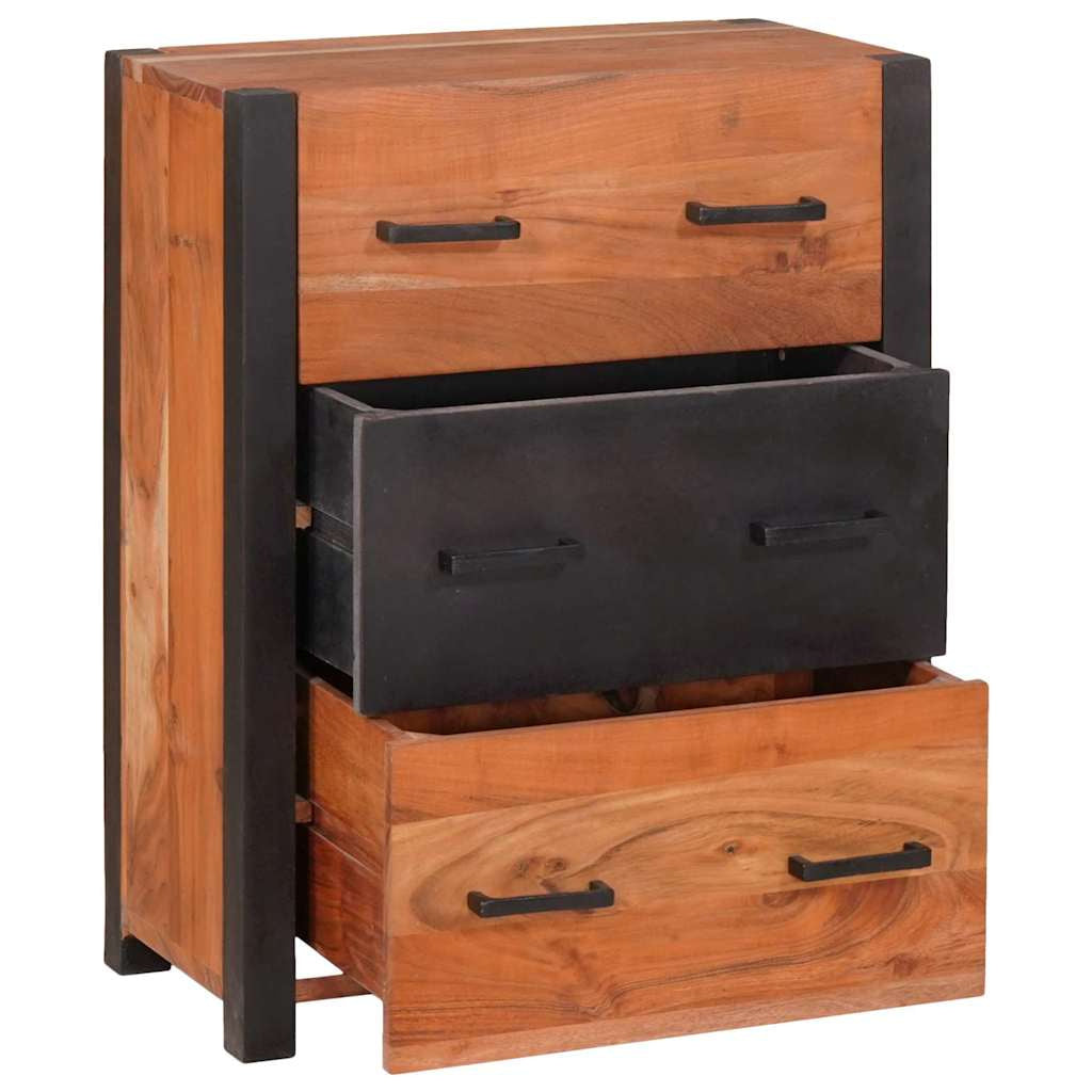 Buffet 3 pc Marron 55 x 30 x 75 cm Bois d’Acacia Massif - XIOS