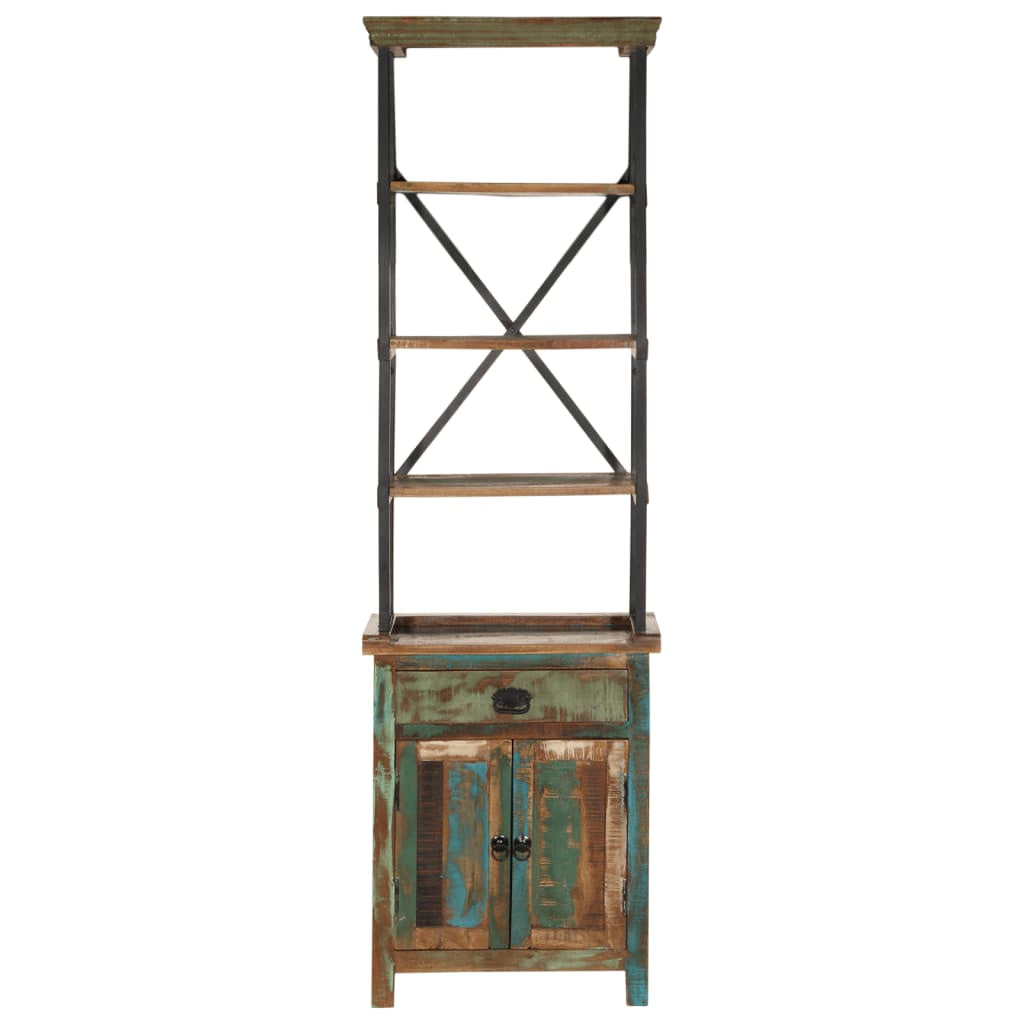Buffet 55x30x180 cm bois de récupération massif - XIOS