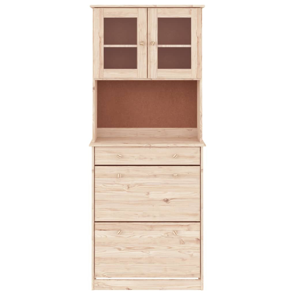 Buffet ALTA 77x35x188 cm bois massif de pin - XIOS