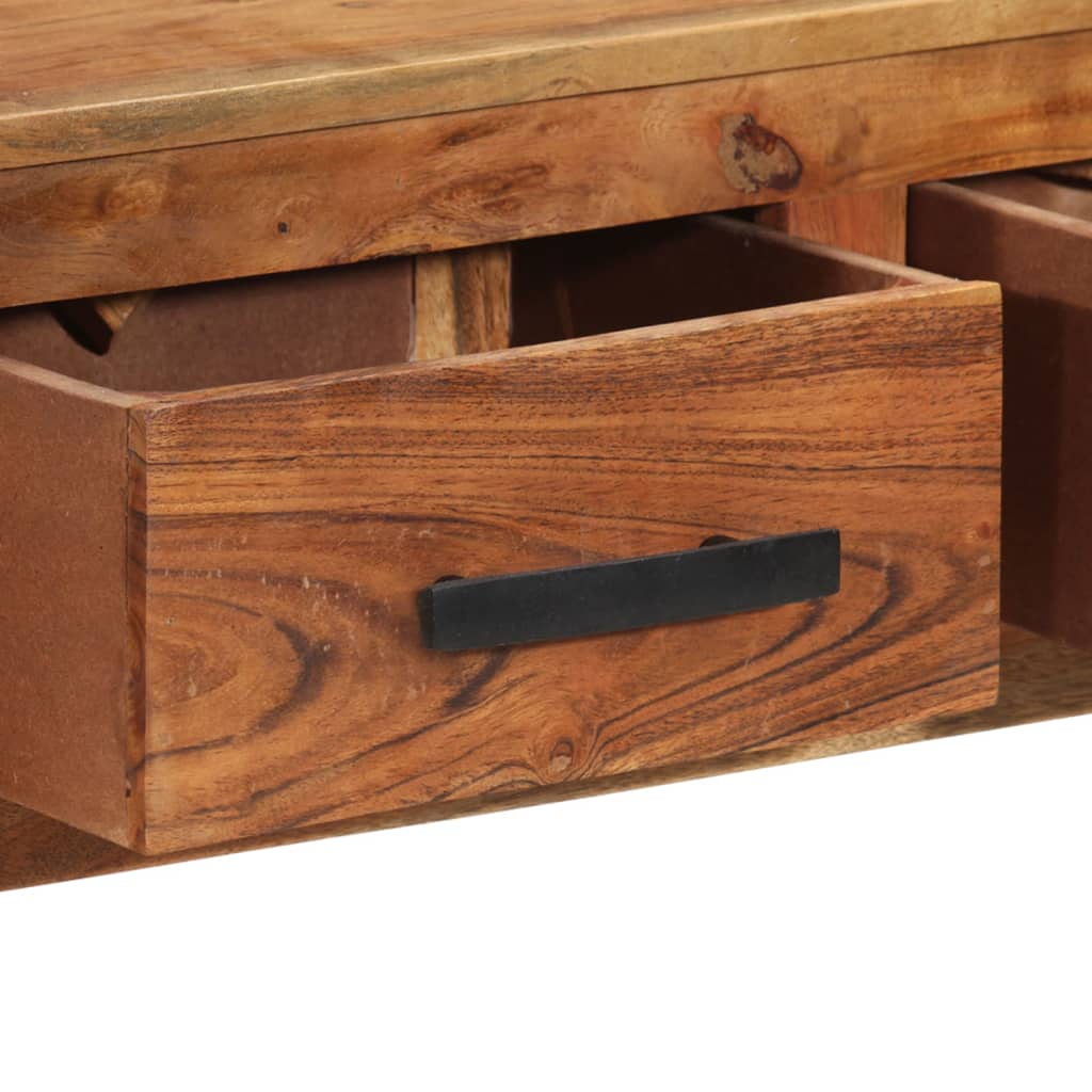 Buffet avec 3 tiroirs 110x30x80 cm Bois d'acacia massif - XIOS