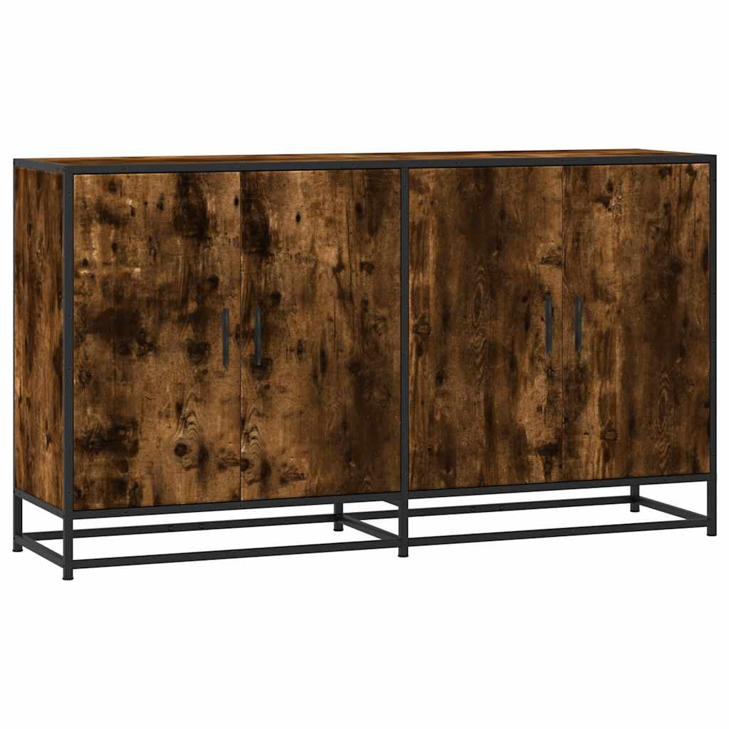 Buffet chêne fumé 134x35x76 cm bois d’ingénierie - XIOS