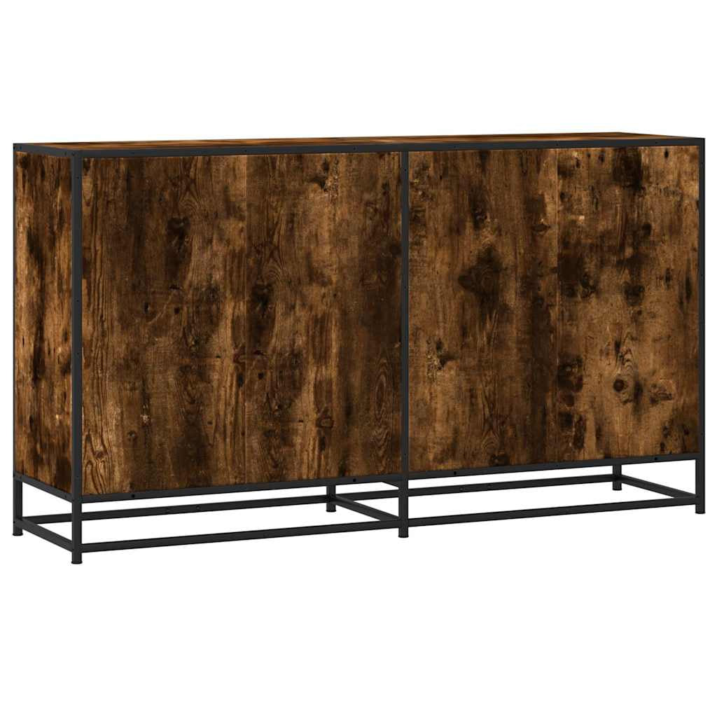 Buffet chêne fumé 134x35x76 cm bois d’ingénierie - XIOS