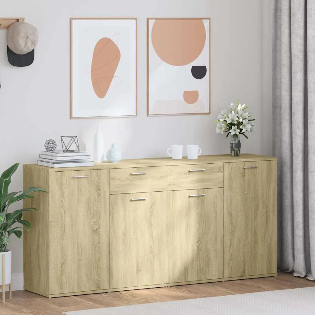 Buffet Chêne sonoma 160x36x75 cm Bois d’ingénierie - XIOS