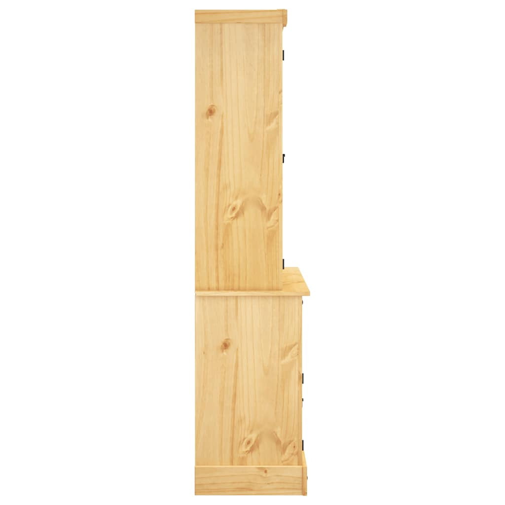 Buffet Corona marron 112x43x191,5 cm bois massif pin mexicain - XIOS