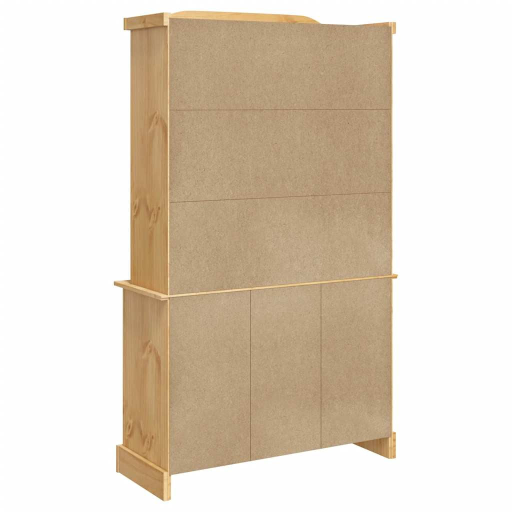 Buffet Corona marron 112x43x191,5 cm bois massif pin mexicain - XIOS
