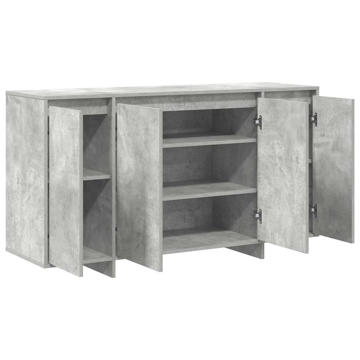 Buffet Gris béton 135 x 41 x 75 cm Bois d'ingénierie - XIOS