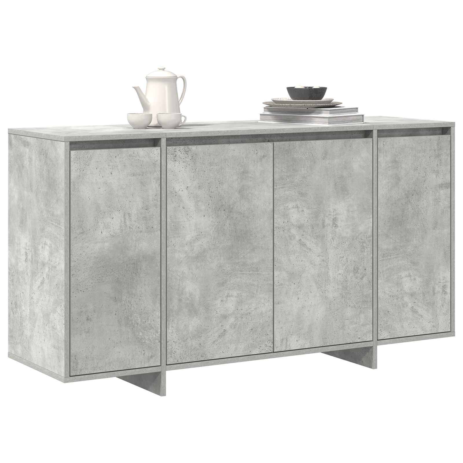Buffet Gris béton 135 x 41 x 75 cm Bois d'ingénierie - XIOS