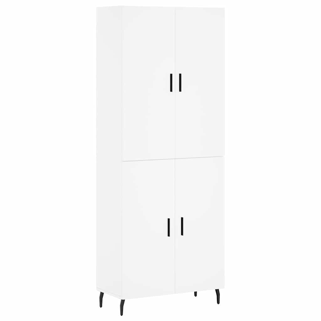 Buffet haut Blanc 69,5x34x180 cm Bois d’ingénierie - XIOS