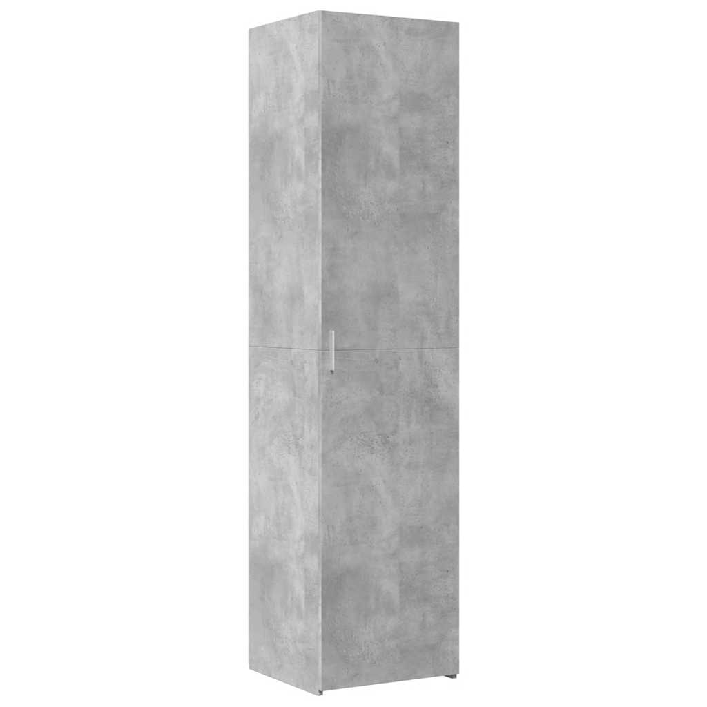 Buffet haut gris béton 45x42,5x185 cm bois d’ingénierie - XIOS