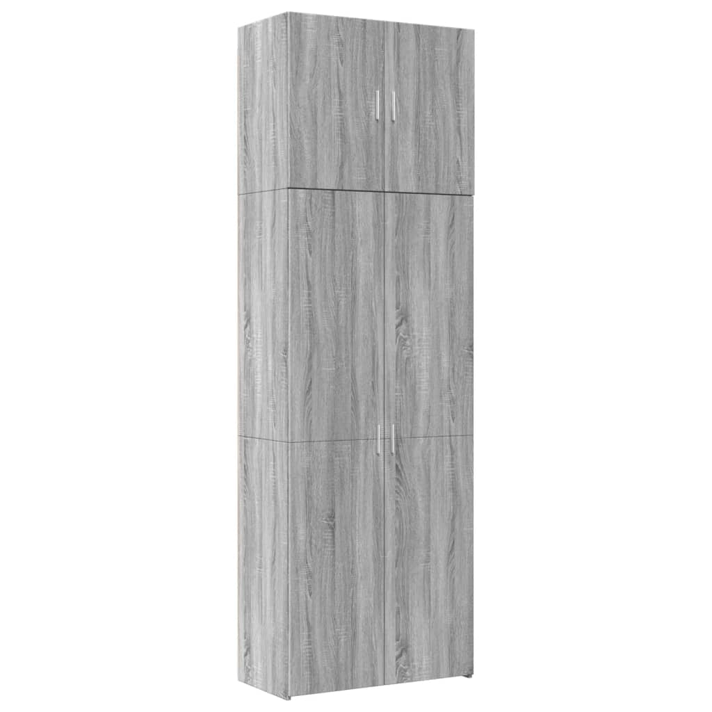 Buffet haut sonoma gris 80x42,5x249 cm bois d'ingénierie - XIOS