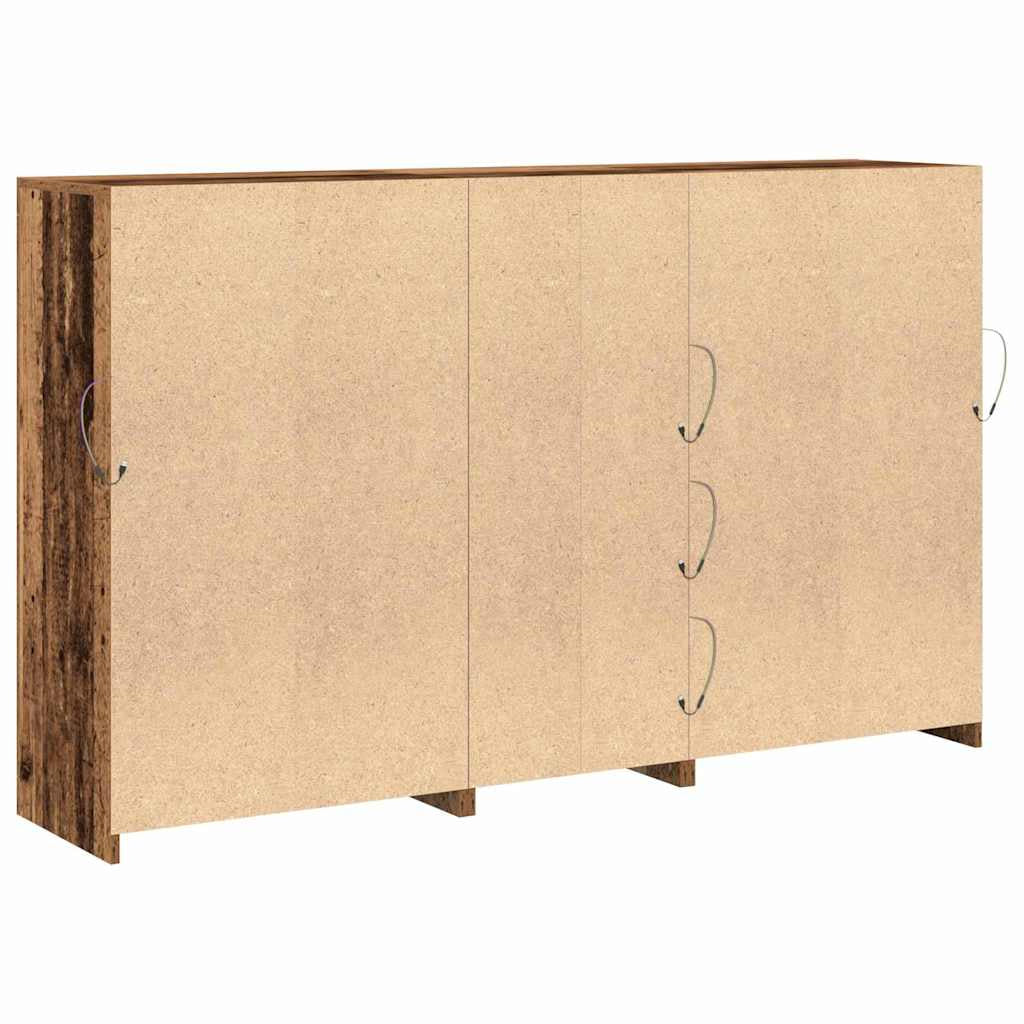 Buffet LED Bois ancien 162 x 37 x 100 cm Bois d’ingénierie - XIOS