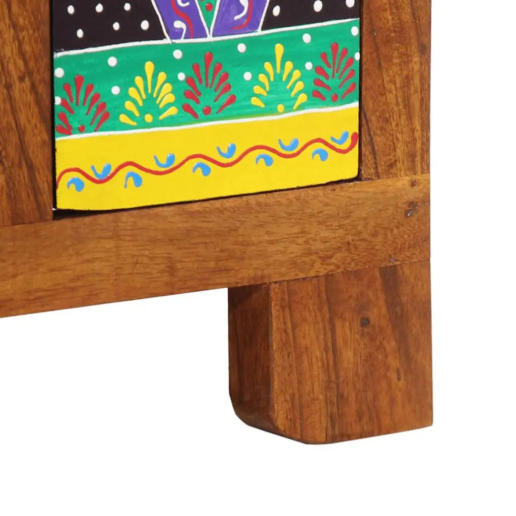 Buffet multicolore 50x35x60 cm bois massif d’acacia - XIOS