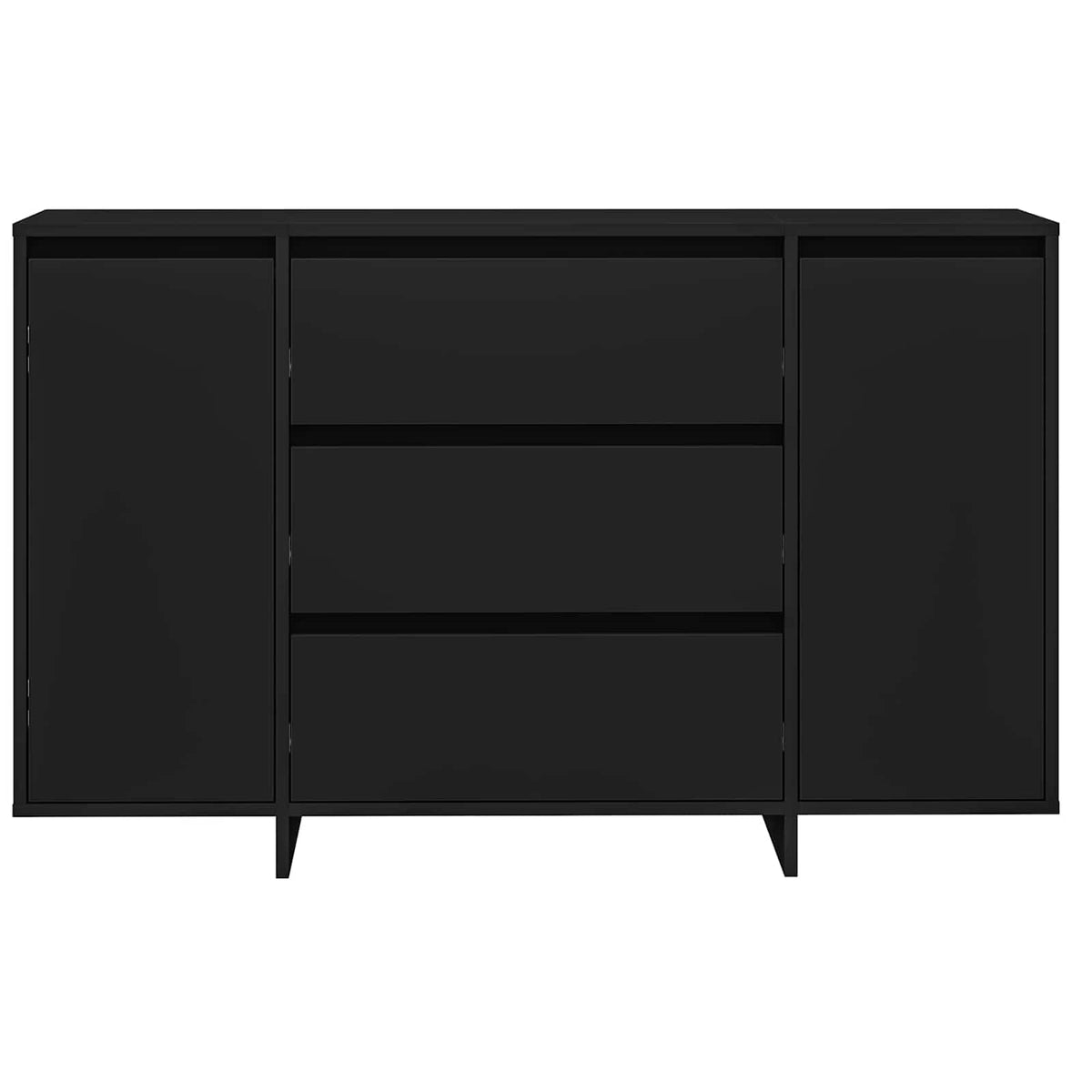 Buffet Noir 120 x 41 x 75 cm Bois d'ingénierie - XIOS