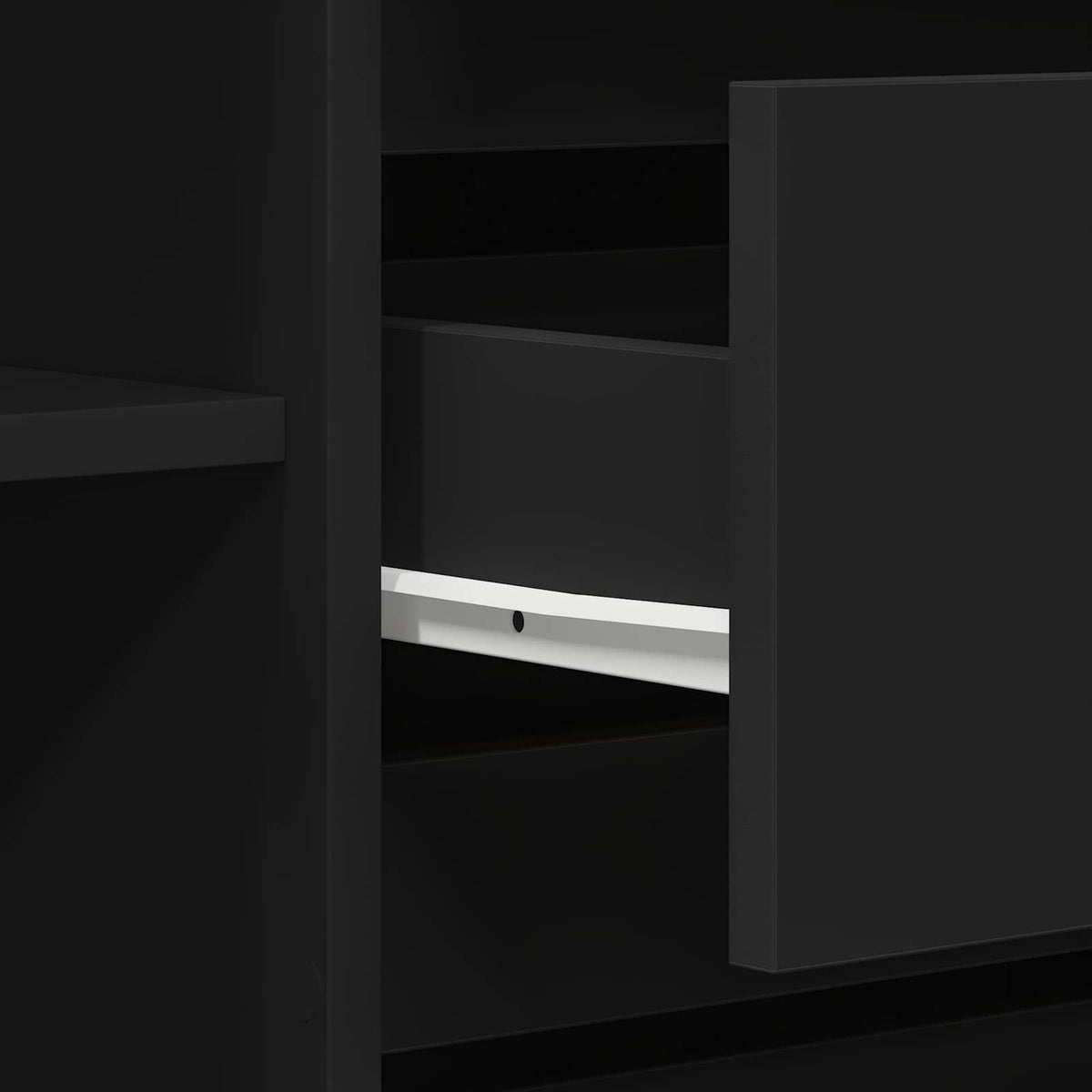 Buffet Noir 120 x 41 x 75 cm Bois d'ingénierie - XIOS