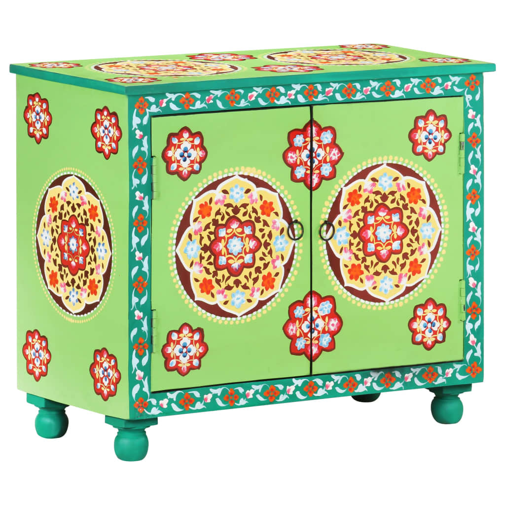Buffet peint à la main Multicolore 70x35x60 cm Bois de manguier - XIOS