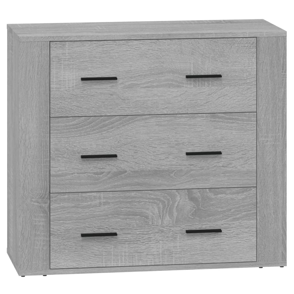 Buffets 2 pcs sonoma gris bois d’ingénierie - XIOS