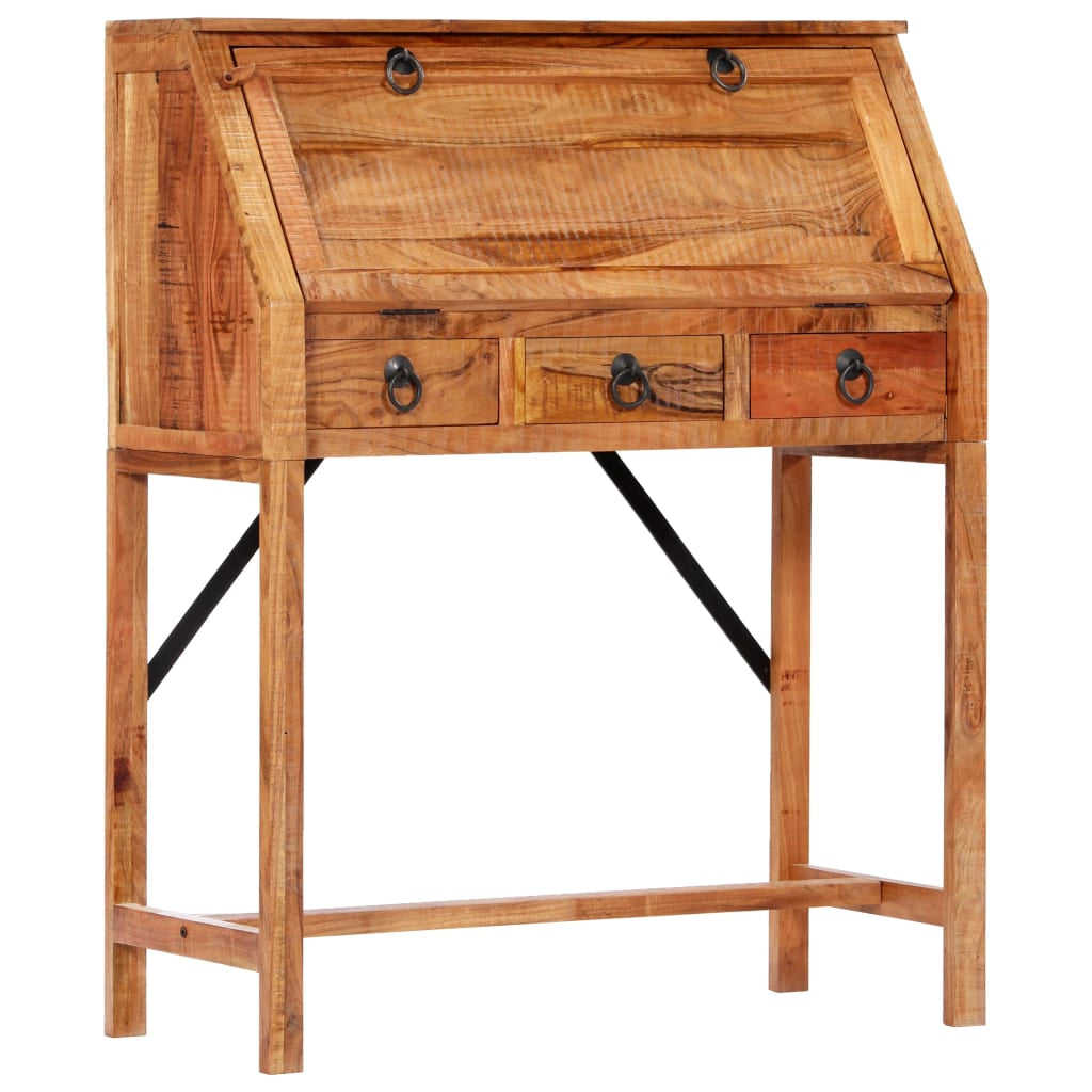 Bureau 90x40x107 cm Bois d’acacia massif - XIOS