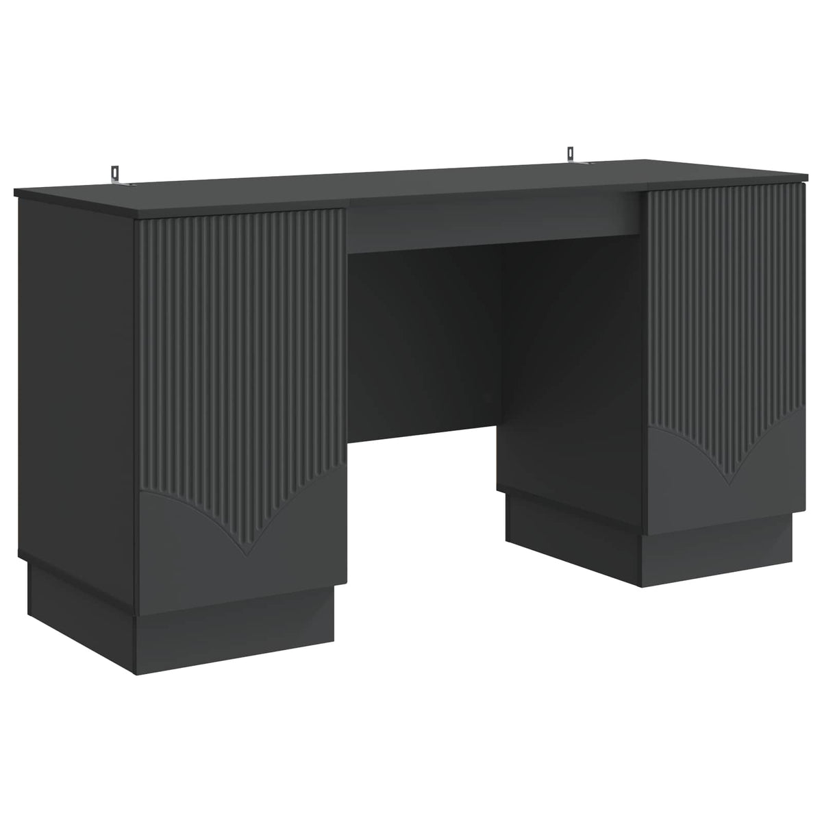 Bureau avec étagère Noir 142,5 x 50 x 75 cm Bois d'ingénierie - XIOS