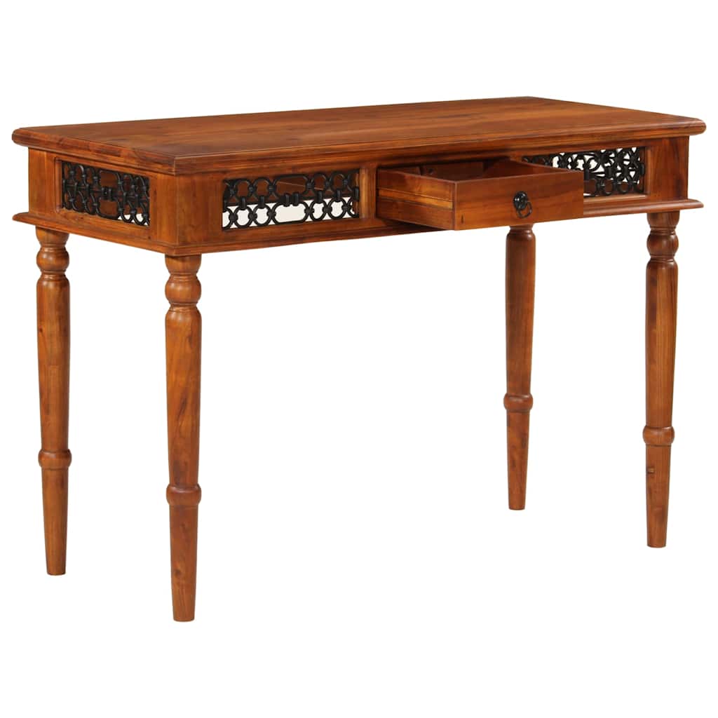 Bureau avec tiroir 110x50x76 cm bois d'acacia solide - XIOS