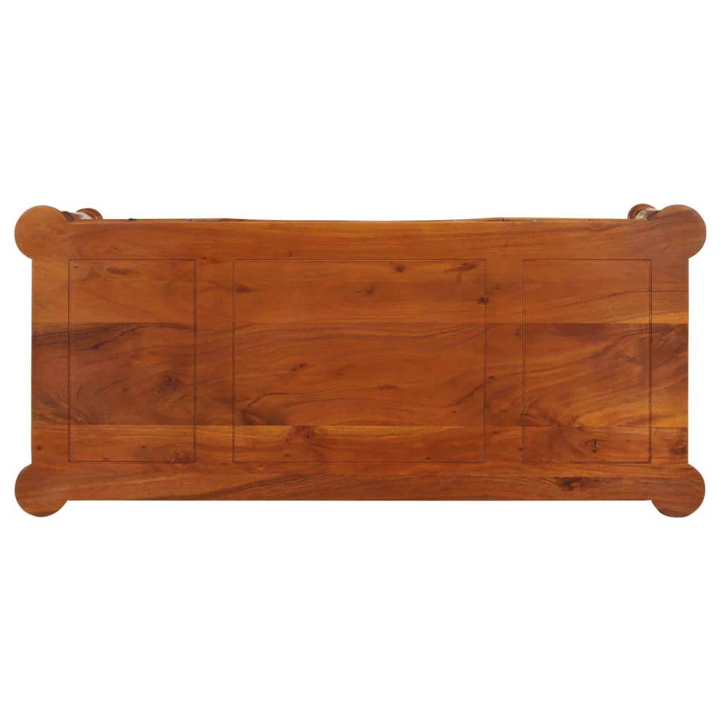 Bureau avec tiroirs 110x50x76 cm bois d'acacia solide - XIOS
