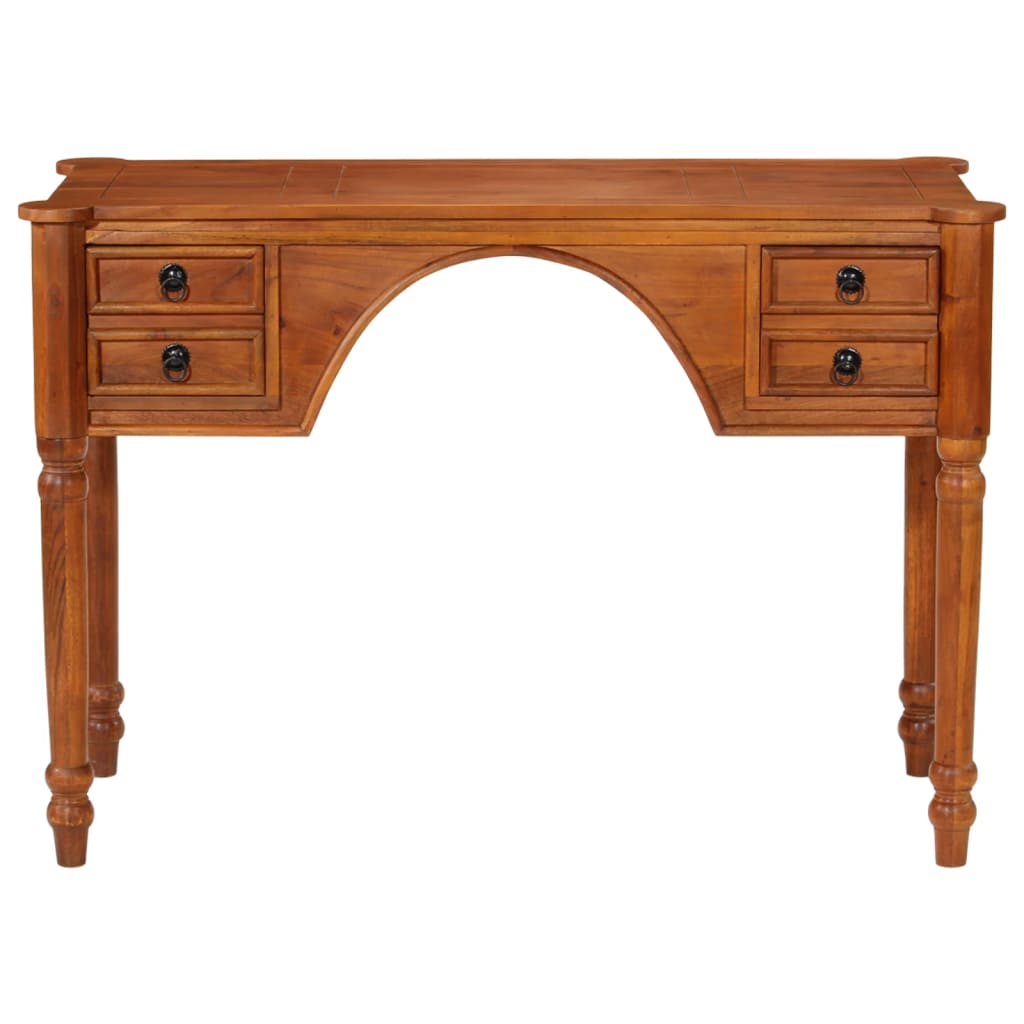 Bureau avec tiroirs 110x50x76 cm bois d'acacia solide - XIOS
