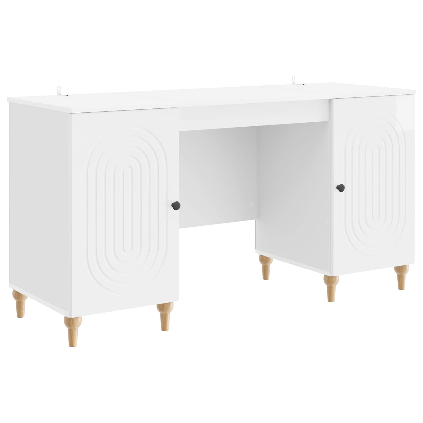 Bureau Blanc Brillant 142,5 x 50 x 75 cm Bois d'ingénierie - XIOS