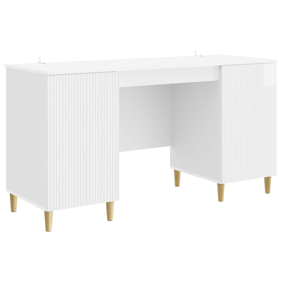 Bureau Blanc brillant 142,5 x 50 x 75 cm Bois d'ingénierie - XIOS