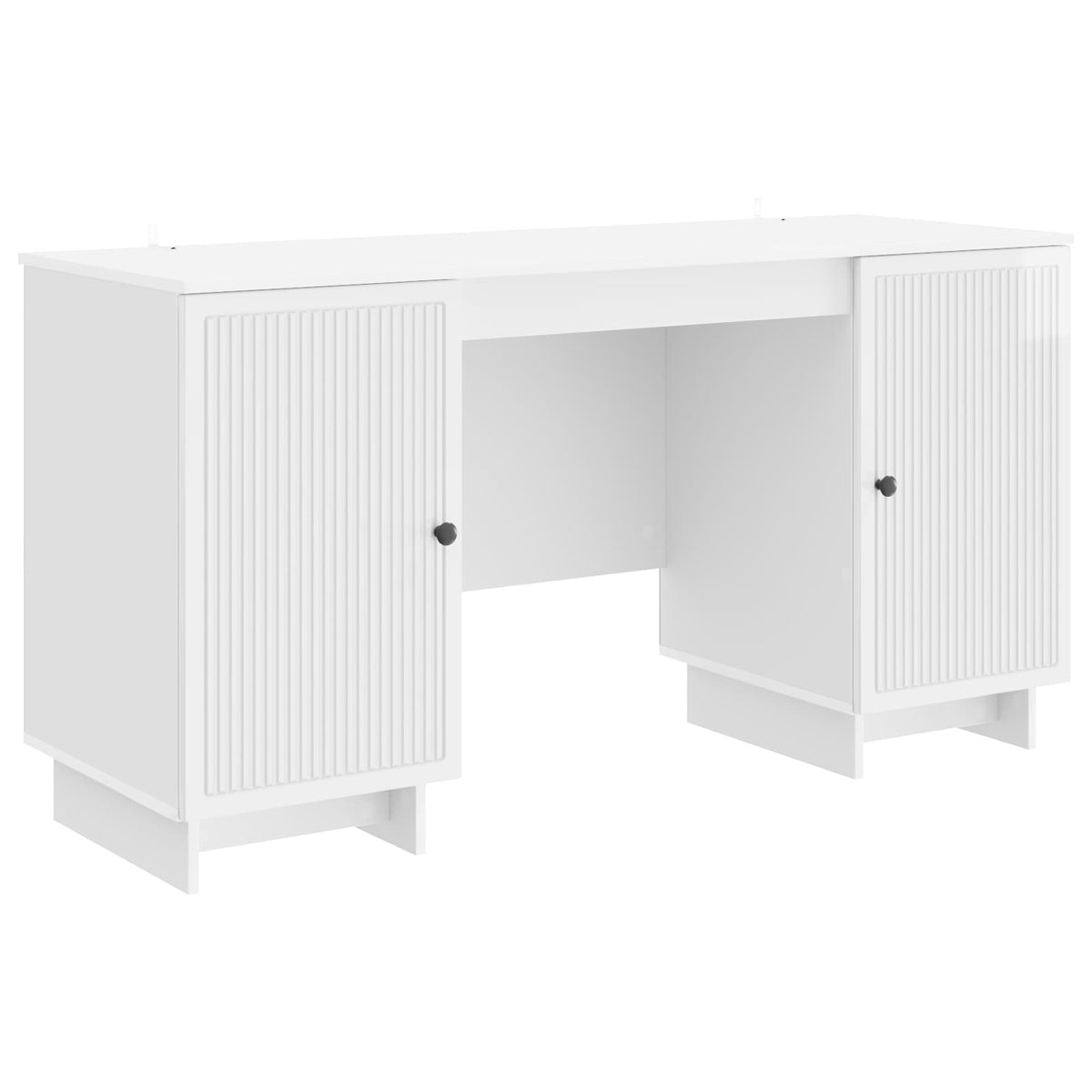 Bureau Blanc brillant Bois d'ingénierie 142,5 x 50 x 75 cm - XIOS